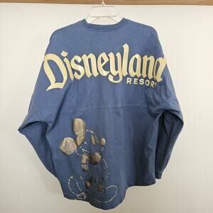 Disney Disneyland Mickey Mouse Spirit Jersey Navy Gold SIZE Adult L